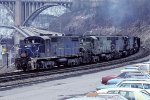 Union RR DRS 6-6-1500M's #618, 613, 623, & 617 lead a B&LE coal train.